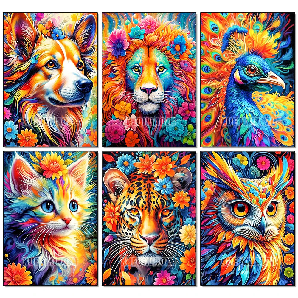 Peinture diamant animaux