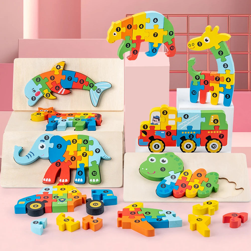 Puzzles en bois 3D de haute qualité