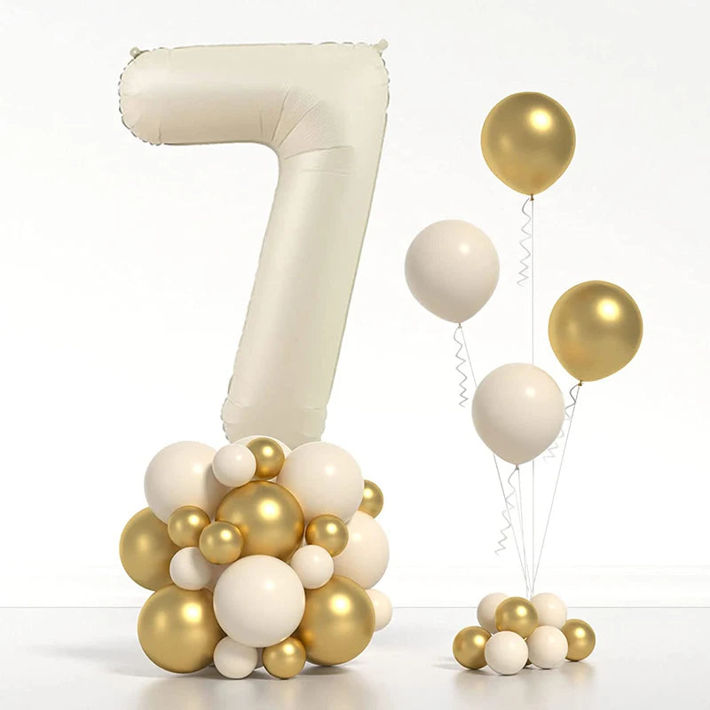 Ballons en aluminium avec chiffres