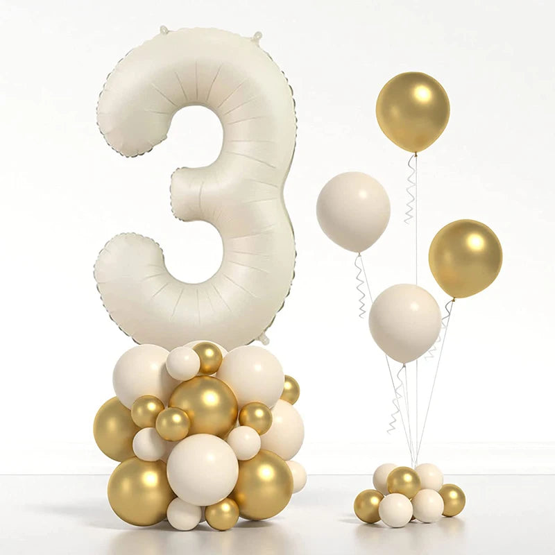 Ballons en aluminium avec chiffres
