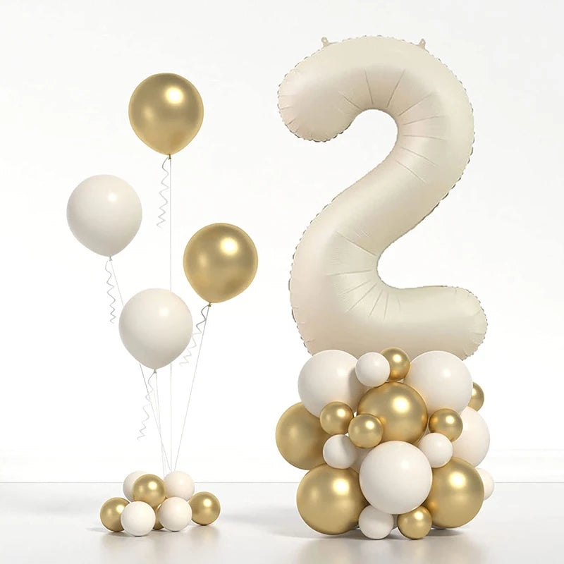 Ballons en aluminium avec chiffres