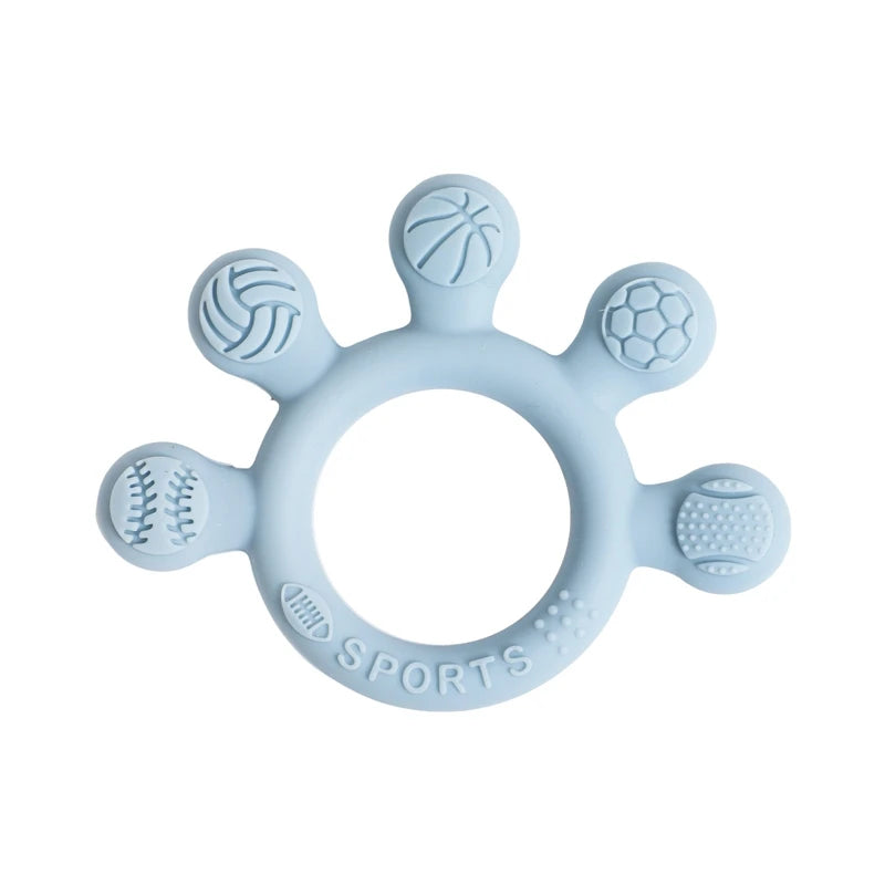 Anneau de dentition en silicone sans BPA pour bébé