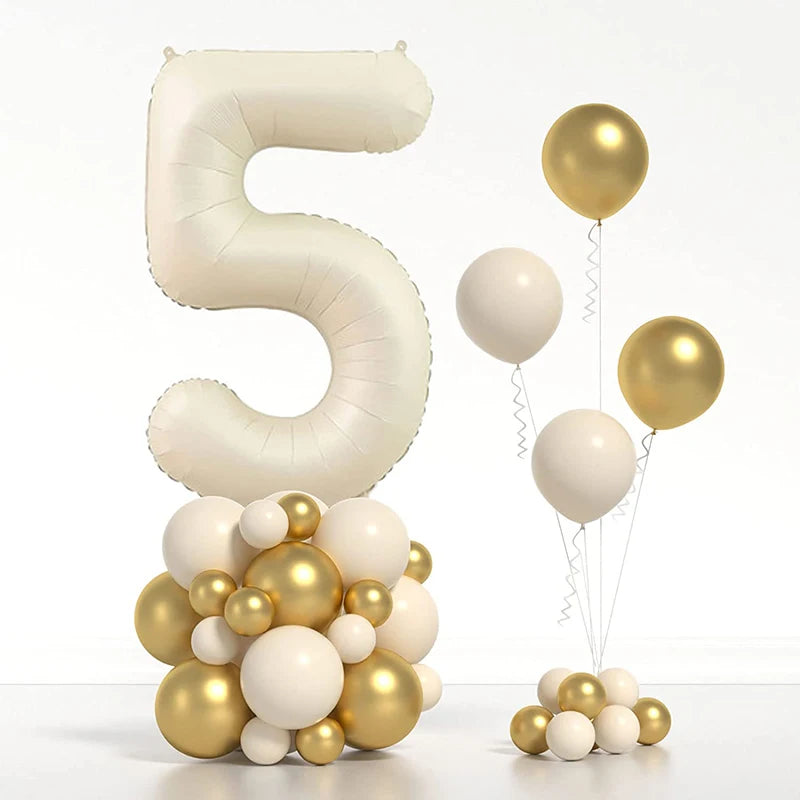 Ballons en aluminium avec chiffres