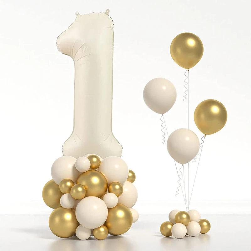 Ballons en aluminium avec chiffres