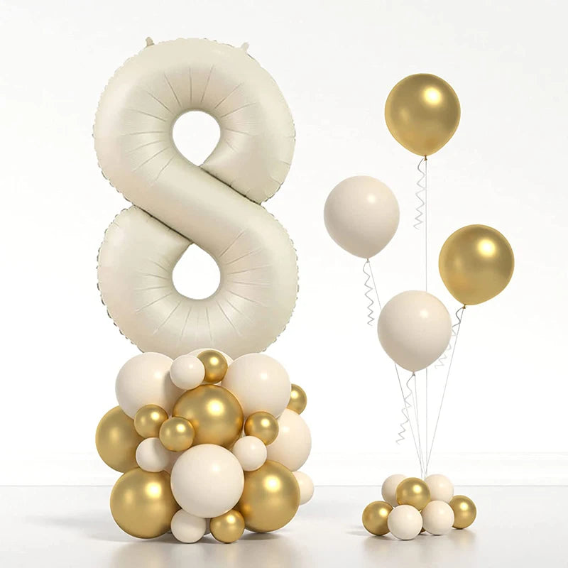 Ballons en aluminium avec chiffres