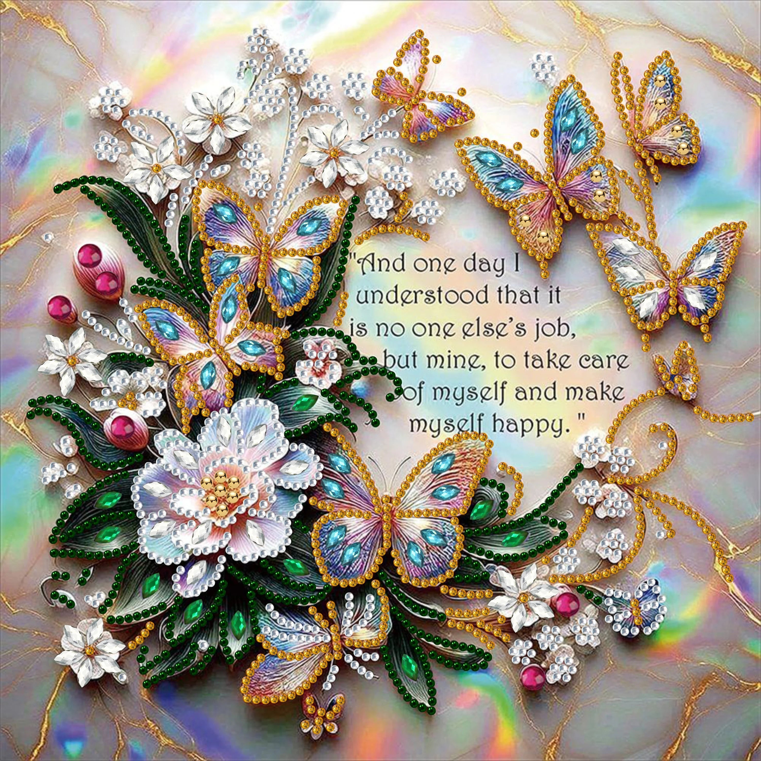 Painting diamant Kit de fleurs