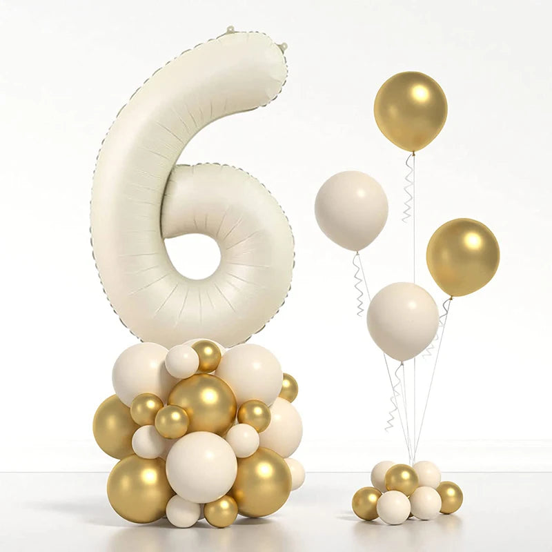 Ballons en aluminium avec chiffres