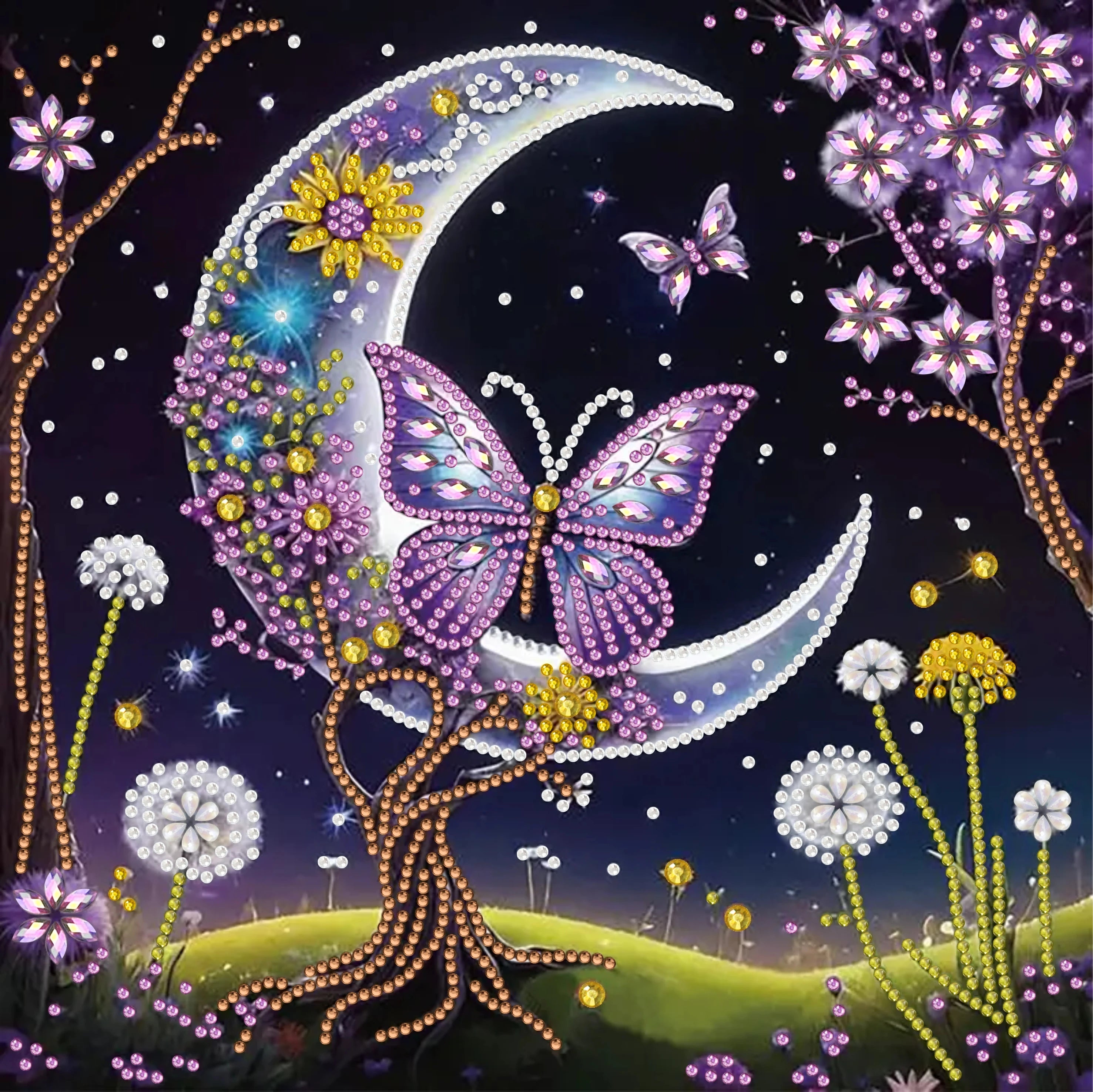 Painting diamant Kit de fleurs