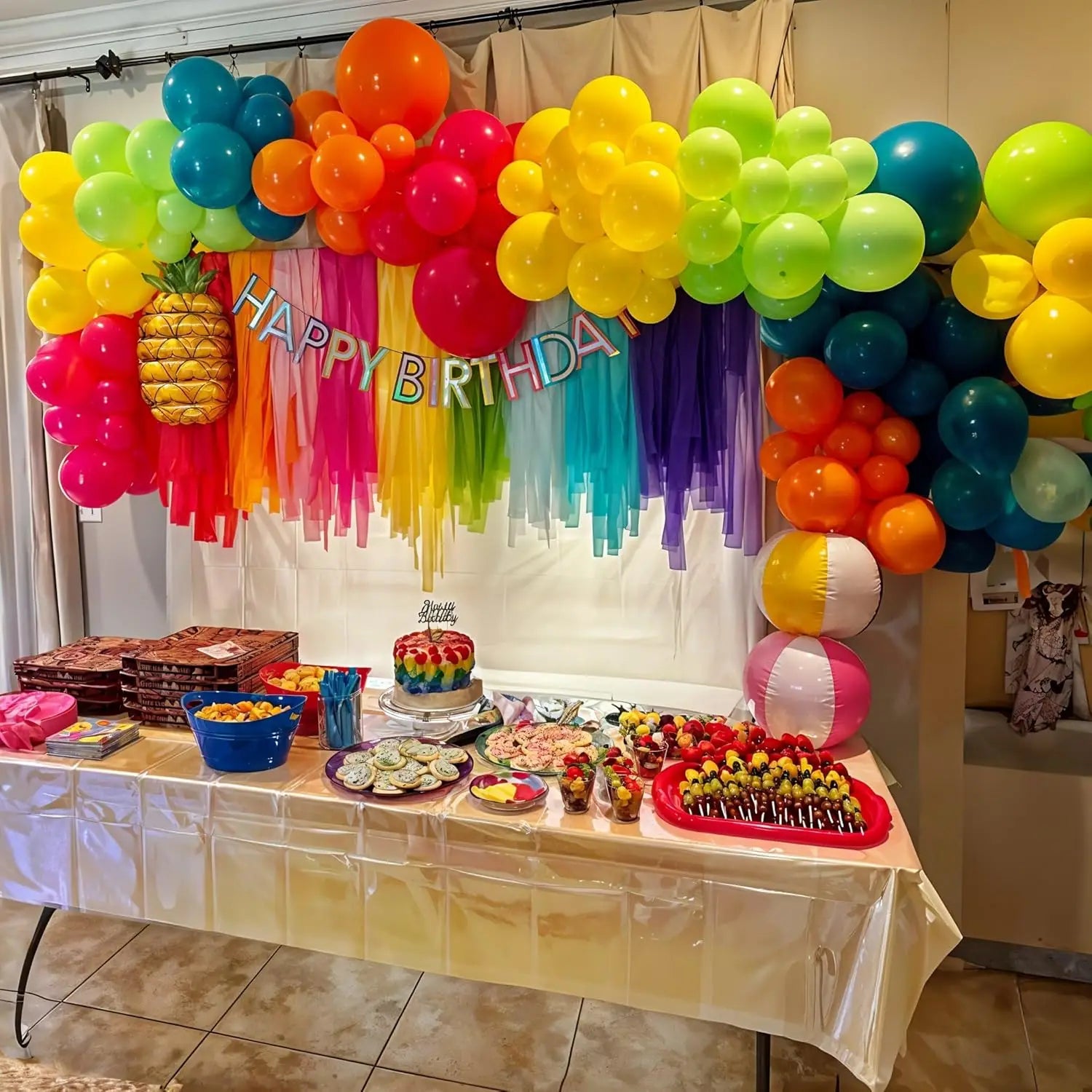 ballon arc-en-ciel