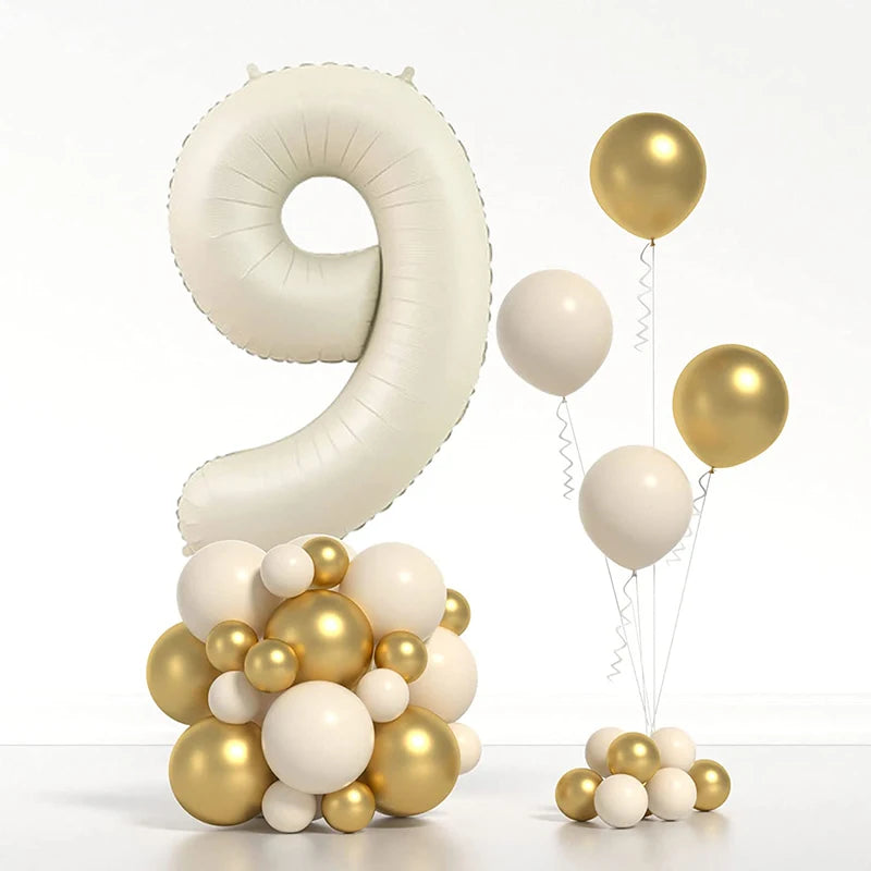 Ballons en aluminium avec chiffres