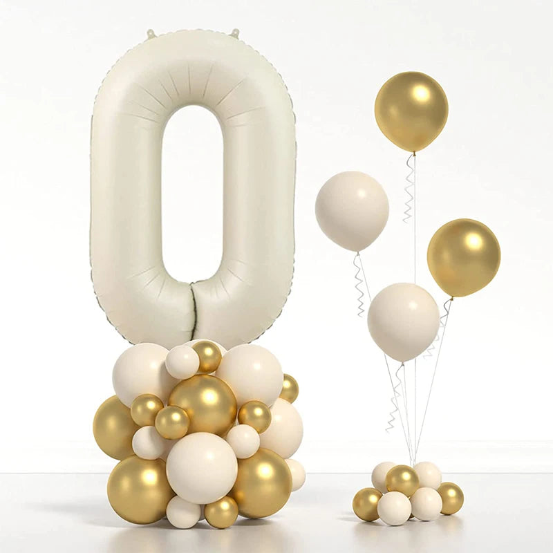 Ballons en aluminium avec chiffres