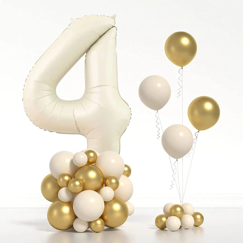 Ballons en aluminium avec chiffres